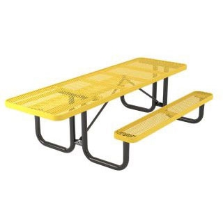 Ada Rectangular Foot Thermoplastic Steel Picnic Table Handicap