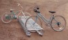 Picture of 6 Space Low Profile Bike Rack - 1 1/16 In. Galvanized Steel - Portable