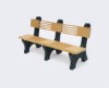 6 Ft. Recycled Plastic Bench With Back