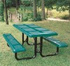 Picture of Rectangular 6 ft. Thermoplastic Steel Picnic Table - Perforated