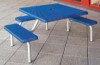 Square Metal Picnic Table - Wheelchair Accessible - Portable