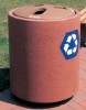 Picture of 42 Gallon Recycling Center - Three Concrete Chambers - Plastic Top - Portable 