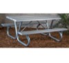 8 Ft Aluminum Picnic Table - Bolted Frame - Portable