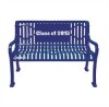 4 Ft. Rolled Formed Diamond Contour Bench - Plastic Coated Steel
