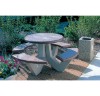 Picture of Round Commercial Concrete Picnic Table - Portable 