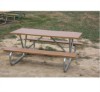 Picture of 6 ft Recycled Plastic Picnic Table - Bolted 1 5/8" Frame - Portable