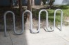 Picture of 9 Space Single Wave Bike Rack - Galvanized - In-ground or Surface Mount