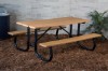 Picture of 8 ft Recycled Plastic Picnic Table - Welded Frame - Portable