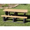 8 Ft Recycled Plastic Park Picnic Table - Portable