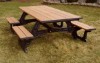 8 Ft. Recycled Plastic Picnic Table - Wheelchair Accessible - Portable