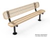 RHINO 6 Foot Bench Expanded Metal - Surface Mount