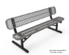 RHINO 6 Foot Bench Expanded Metal - Portable