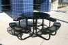 ELITE Series Solid Top Picnic Table with Expanded Metal Seats