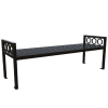 Biscayne Powder Coated Steel Bench without Back