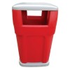 65-Gallon Waste Receptacle Polyethylene Plastic High-Strength - 130 lbs.