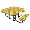 RHINO Octagonal Thermoplastic ADA Picnic Table - Expanded Metal