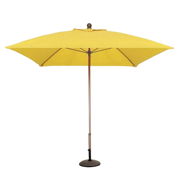 6 Ft. Square Market Umbrella - Fiberglass Ribs - Marine Grade Fabric