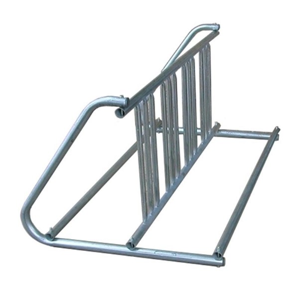 8 Ft. Galvanized Steel W Style Bike Rack 14 Spaces Park Tables