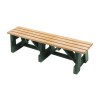 	6 Ft. Recycled Plastic Bench without Back - Low Maintenance
