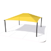 	Square Hip End Shade Structure