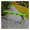 Wooden Crossleg Bench Without Back - Painted