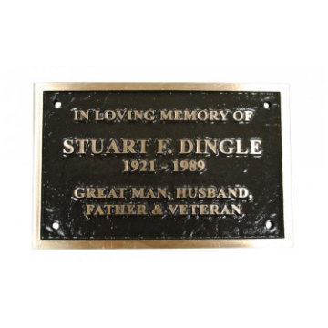 Large Bronze Memorial Plaque
