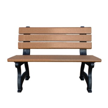 Picture of 4 Ft. Aspen Recycled Plastic Bench with Back