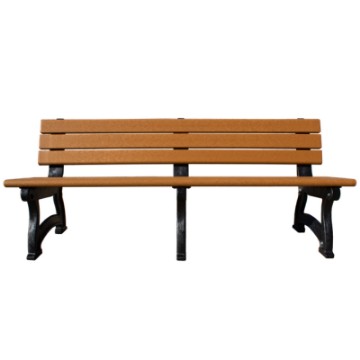 Picture of 6 Ft. Aspen Recycled Plastic Bench with Back