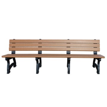 Picture of 8 Ft. Aspen Recycled Plastic Bench with Back