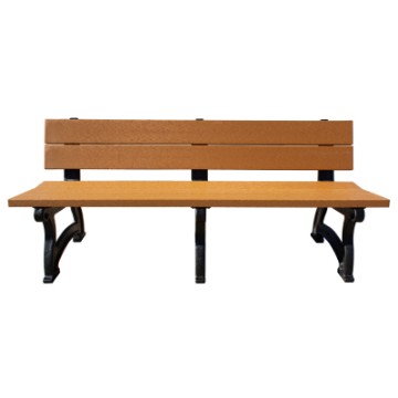 Picture of 6 Ft. Spruce Recycled Plastic Bench with Back